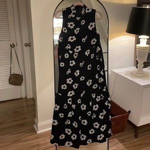 NastyGal Floral Black & White Maxi